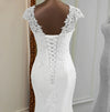 CW346 Real Photo V-neck lace mermaid wedding dress