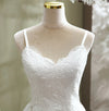 CW349 Real Photo mermaid wedding dress with tulle detachable train