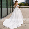 HW210 High-grade simple sweetheart Neckline A-Line Wedding Dress with sash