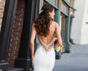 CW366 Sexy backless beading soft satin mermaid Wedding dress
