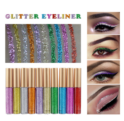 BC24 Pen Glitter Eyeliners ( 10 Colors )