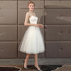 SS104 Real Photo simple short wedding dress