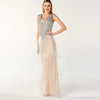 LG184 Luxury Deep-V Sequined Beading Tassel Pageant Gowns ( 2 Colors )
