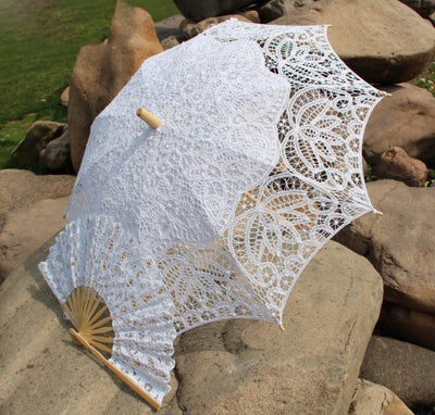 DIY211 : 15 styles set of Bridal Umbrella+Fan