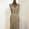 LG378 Real Pictures : Luxury diamond beaded Evening Gowns ( 2 Colors)