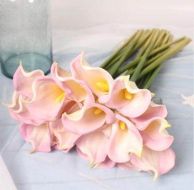DIY144 Big Size Real Touch Calla lily ( 10 Colors )