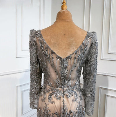LG352 Luxurious One shoulder Beading Feather Pageant Gowns(2 Colors)