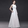 CW136 Simple A-line beach Wedding Dresses with pocket