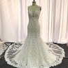 HW54 Spaghetti Straps lace  sexy back Mermaid Wedding Dresses