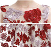 BH132 Plus size Vintage Flower Tulle A Line Bridesmaid Dress