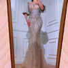 LG365 Luxury beaded half puff sleeves Evening Gowns ( 2 Colors )
