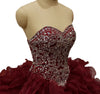 CG65 Strapless crystals Beaded Puffy Debutante Dresses