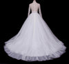 CW154 Real Photo simple long sleeves A Line bridal gown