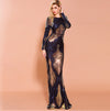PP250 Long Sleeves Backless Sequin Evening dress