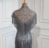 LG446 Handmade High neck beading tassel Pageant Gowns ( 3 Colors )