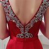 LG19 Satin sexy back mermaid Evening Dress