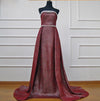 LG469 Strapless Glitter Evening Dresses with overskirt (2 Colors )