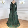 LG487 Real pictures Puff sleeve Beading Evening Gowns ( 4 Colors )