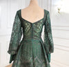 LG487 Real pictures Puff sleeve Beading Evening Gowns ( 4 Colors )
