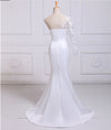 CW180 Real Photo One sleeve  mermaid Wedding dress