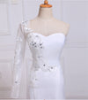 CW180 Real Photo One sleeve  mermaid Wedding dress