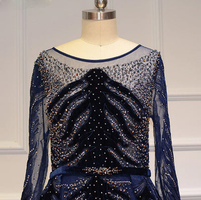LG240 Luxurious diamond beaded Evening Gowns ( 4 Colors )