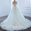HW229 Real photo White peals beaded mermaid Wedding dress
