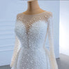 HW229 Real photo White peals beaded mermaid Wedding dress
