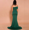 PP259 Classy Green high split Evening dress