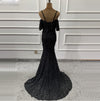 LG253 Spaghetti Strap 3D flower beaded Mermaid Evening Dresses(6 Colors)