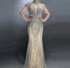LG137 Glamorous full diamond Evening Gowns(5 Colors)
