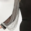 LG66 long sleeve crystal tassel mermaid Evening Gowns