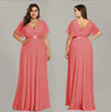 BH155 Simple Plus Size A Line Bridesmaid Dresses (12 Colors)