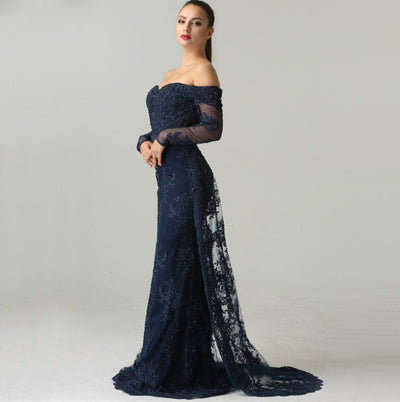 LG289 Off the shoulder mermaid Evening Gowns(3 Colors)