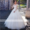 HW173 A-Line Wedding Gown with Court Train