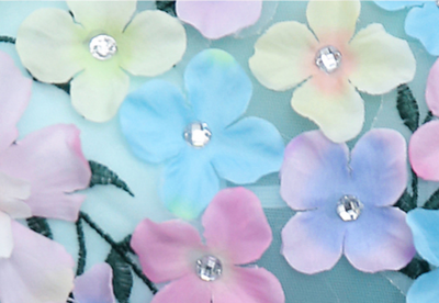 CG124 3D flower beaded Quinceanera Dresses (6 Colors)