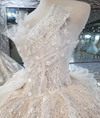 HW50 Luxury shiny strapless Wedding Gowns