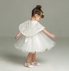FG234 : 2pcs Toddler White lace Party Girl Dress (3-24 Months )