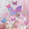 DIY251 Glitter butterfly Cake topper and dessert decorations
