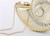 CB201 Shell shaped Party clutch bags (Silver/Gold)