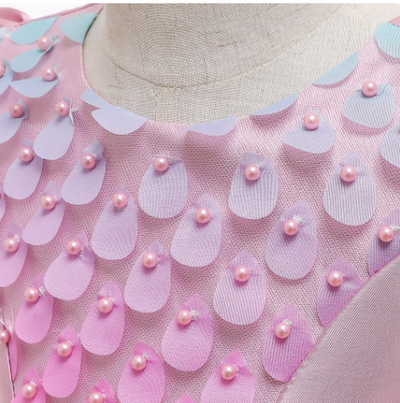 FG293 Colorful Water droplets Girl Dresses (5 Colors)