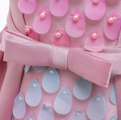 FG293 Colorful Water droplets Girl Dresses (5 Colors)