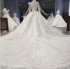 HW206 Real Photo high neck beaded Wedding Gowns