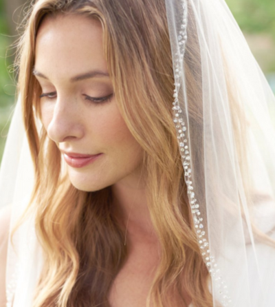 BV42 Pearl Wedding Veil
