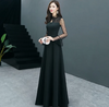 PP203 :2 Styles Simple Black Prom Gowns