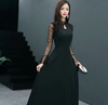 PP203 :2 Styles Simple Black Prom Gowns