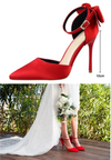 BS22 Simple Bow Bridal High Heels (6 Colors)