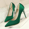 BS25 Silk Bridal High Thin Heels (13 Colors)