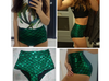 TP09 High Waist Bling Mermaid Stretch Shorts(5 Colors)