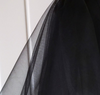 BV44 Black Tulle Gothic Wedding Veil